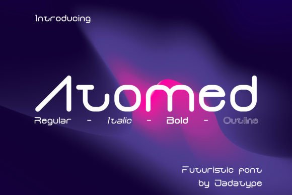 Atomed: A Futuristic Display Font for Modern Web Design