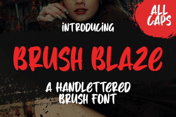 Brush Blaze: A Natural-Texture Display Font for Authentic Branding