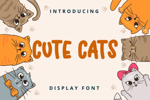 Cute Cats Font: Playful Display Type That Stands Out in Fast-Scrolling Feeds