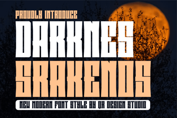 Darknes Srakenos: A Modern Display Font That Elevates Digital Branding
