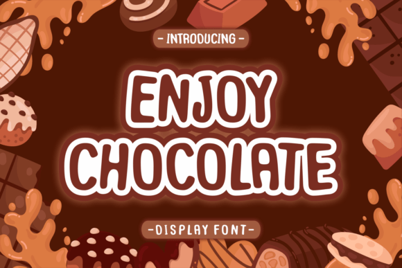 Enjoy Chocolate Font: A Luxe Display Typeface for Digital Brands