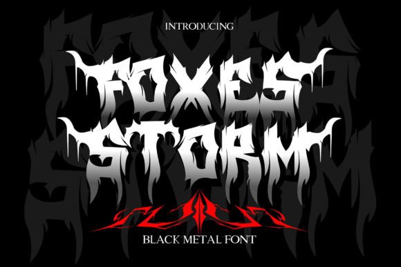 Foxes Storm: A Bold Display Font for Dark Digital Branding