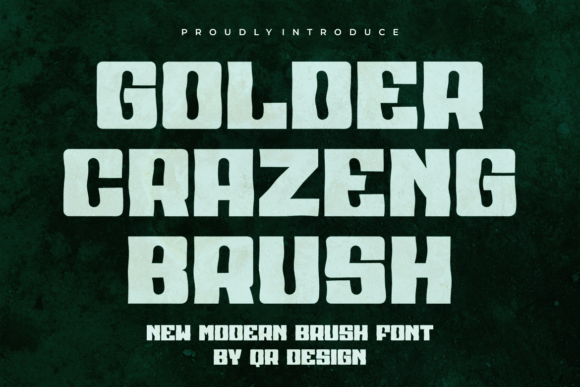 Golder Crazeng Brush: A Bold Display Font for Digital Impact