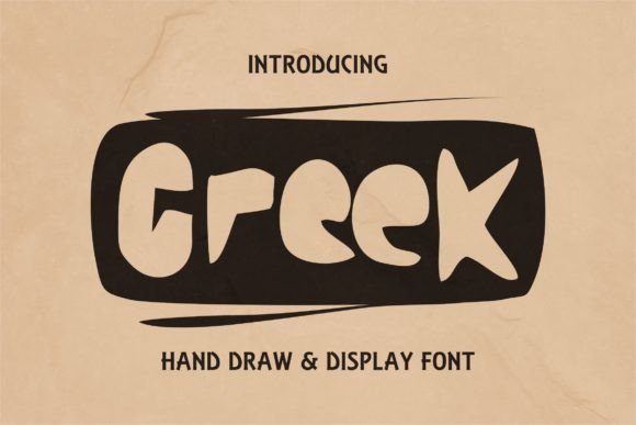 Greek Font: A Bold Display Typeface for Campaign Headlines