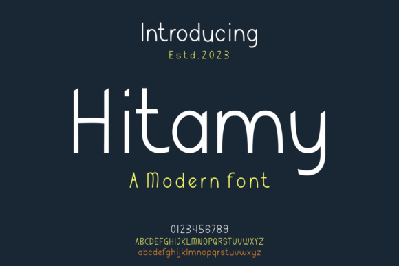 Hitamy Font: A Bold Display Typeface for Digital Branding
