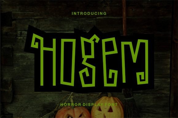 Hogem: A Spooky Display Font That Makes Handmade Products Stand Out