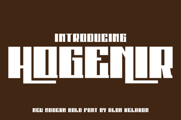 Hogenir: A Bold Display Font for Editorial Impact