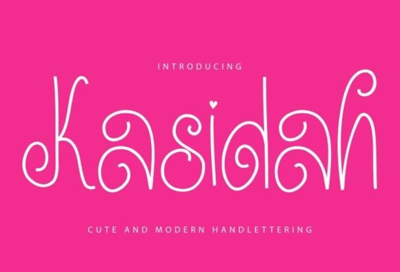 Kasidah: A Handwritten Display Font That Feels Timelessly Elegant