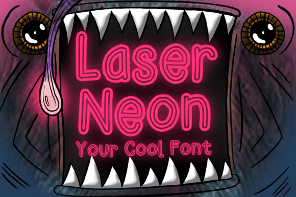 Laser Neon: A Display Font That Lights Up Brand Identity