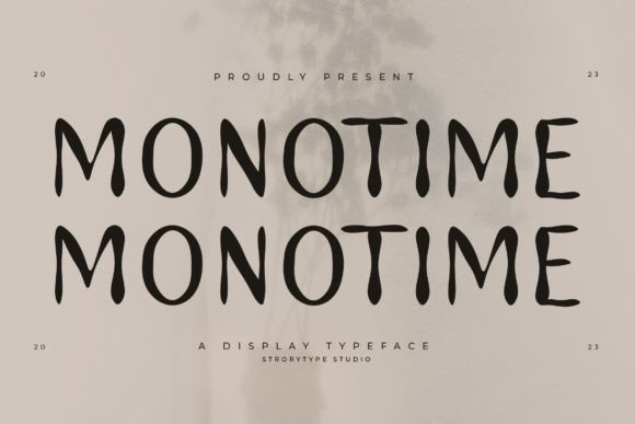 Monotime: A Playful Display Typeface for Digital Branding