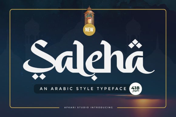 Saleha: A Warm, Authentic Arabic Display Typeface for Meaningful Branding