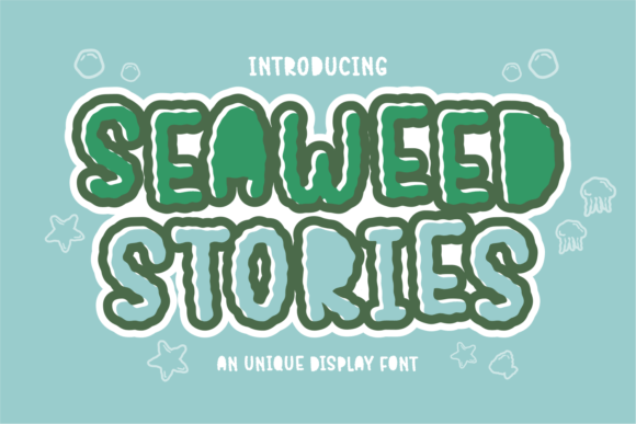 Seaweed Stories: A Bold Display Font for Campaign Headlines