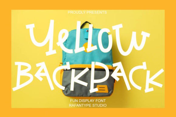Yellow Backpack: A Playful Display Font for Digital Brands